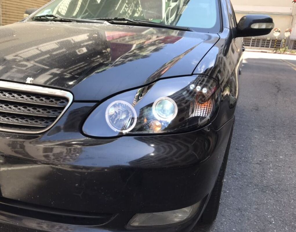 2001-2007 ALTIS 3顆LED 黑框雙光圈魚眼 大燈