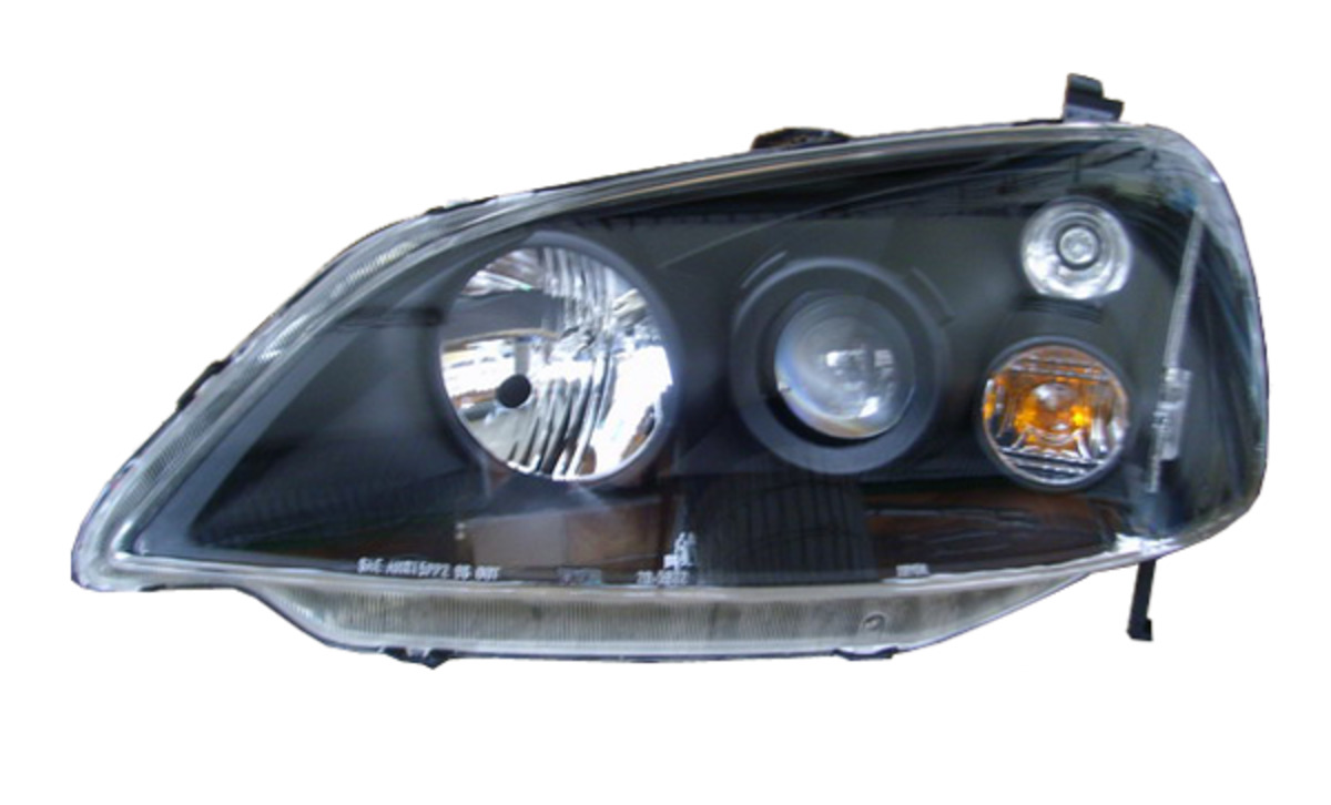 2001-2002 七代喜美 K10 FERIO 黑框魚眼 大燈 (停產)