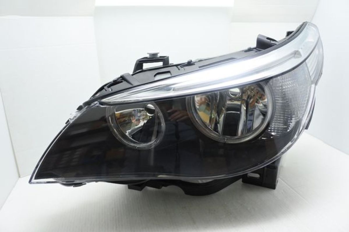 2003-2007/05 E60 原廠型黑框 大燈 鹵素燈泡