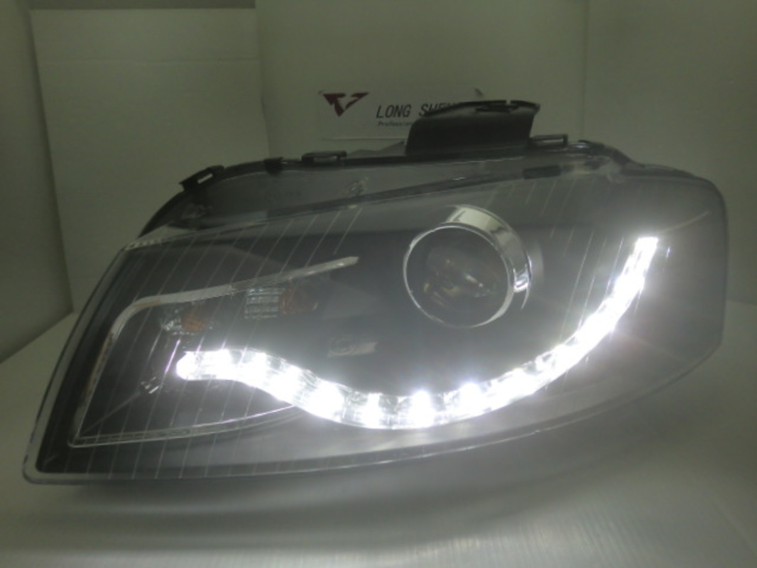 2005-2008 奧迪 A3 黑框魚眼DRL 大燈 (停產)