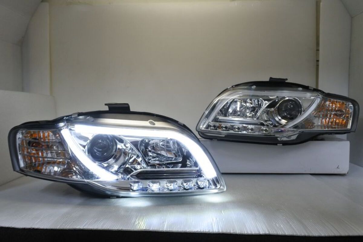 2005-2008 奧迪 A4 晶鑽R8光柱魚眼 大燈