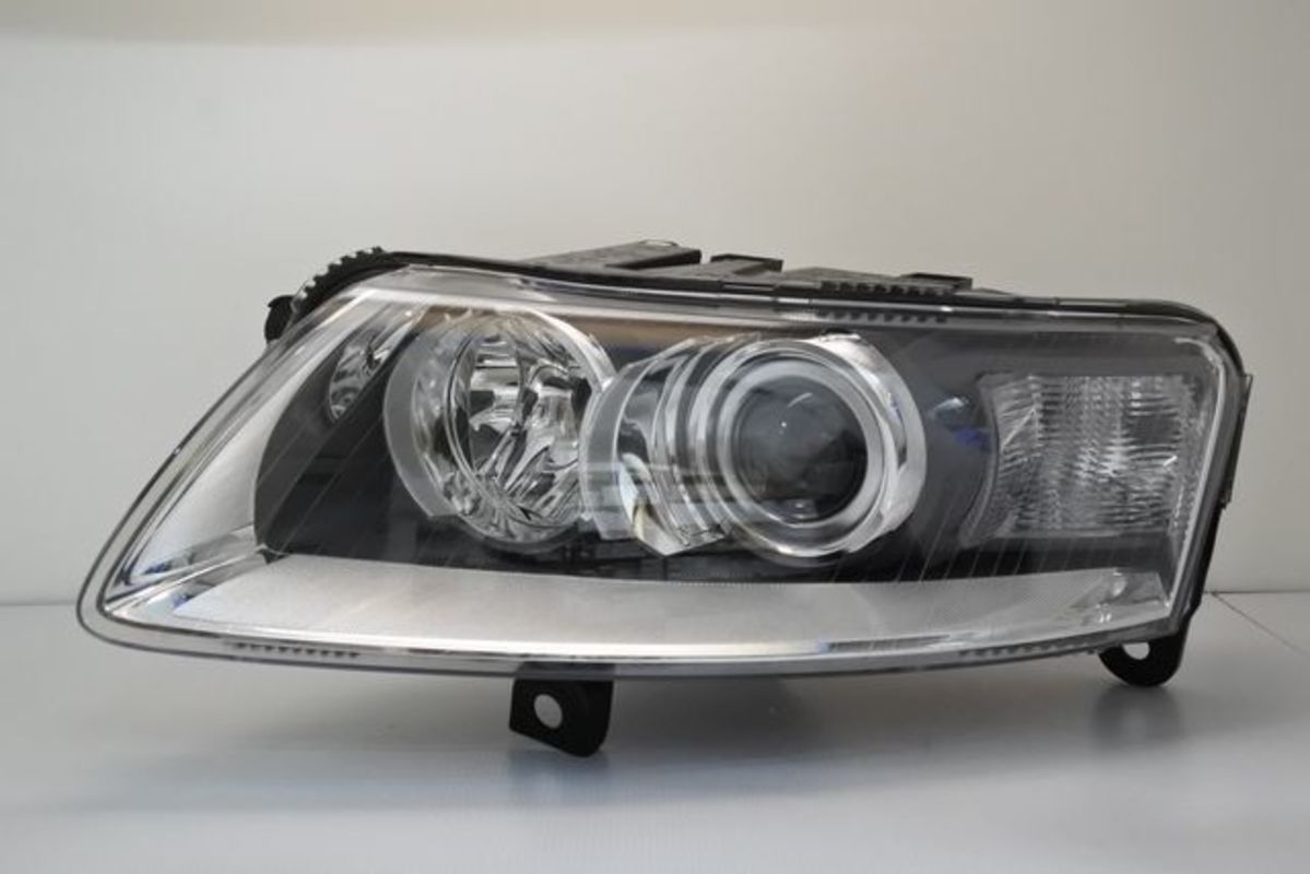 2005-2009/03 奧迪 A6 原廠型魚眼 大燈 HID空件.需要移植原車的HID燈泡和安定器