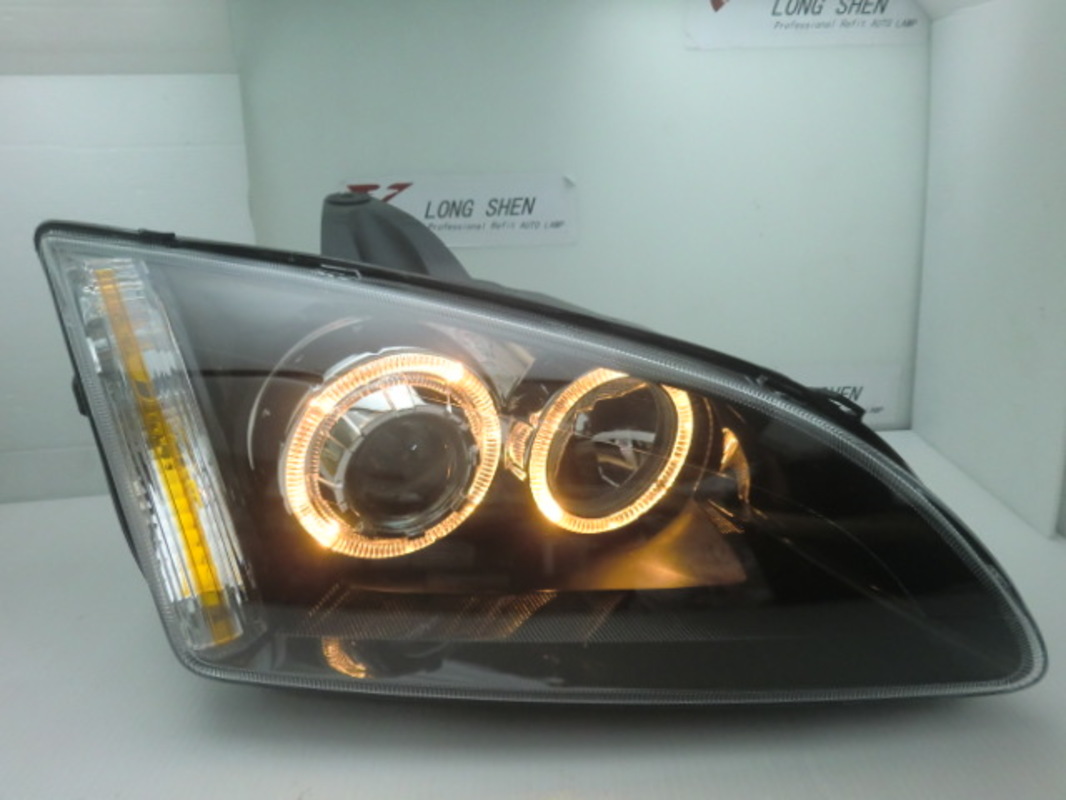 2005-2008/11 FOCUS MK2 黑框雙光圈魚眼 大燈 適用原車鹵素版本 (停產)