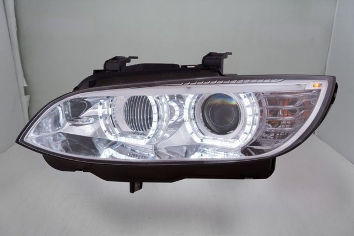 2006/10-2010 E92 E93 2門 晶鑽雙U型魚眼 大燈 (HID空件.沿用原車的HID燈管和安定器)