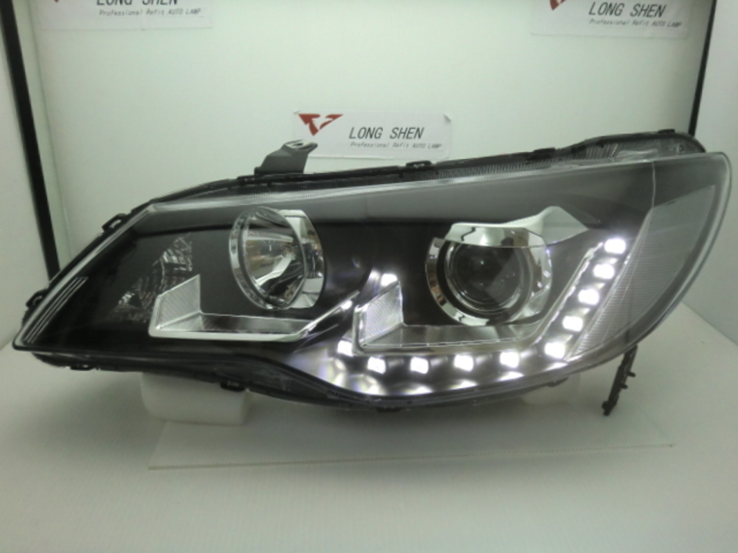 2006-2011 八代喜美 K12 黑框U型雙色 魚眼大燈 LED方向燈
