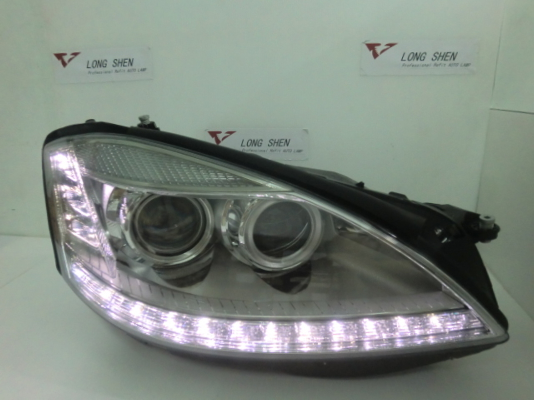 2006-2009 W221 升級小改後樣式 雙魚眼大燈 (LED方向燈)