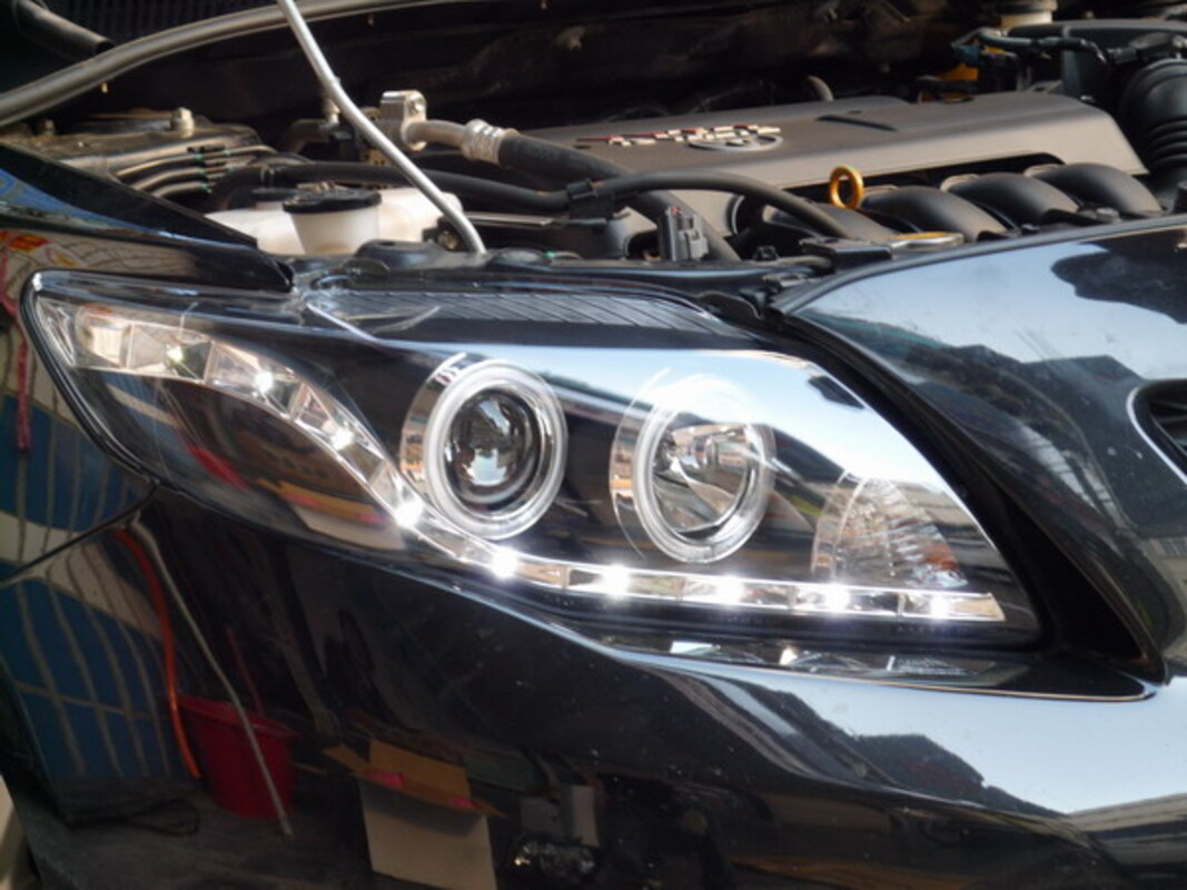 2008-2010/06 ALTIS 10代 黑框R8 CCFL光圈魚眼 大燈 (停產)
