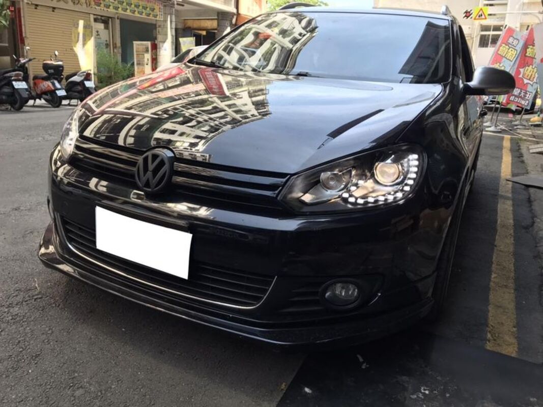 2009/08-2013/06 GOLF 6 升級正GTI樣式 黑框魚眼 大燈 鹵素燈泡版本
