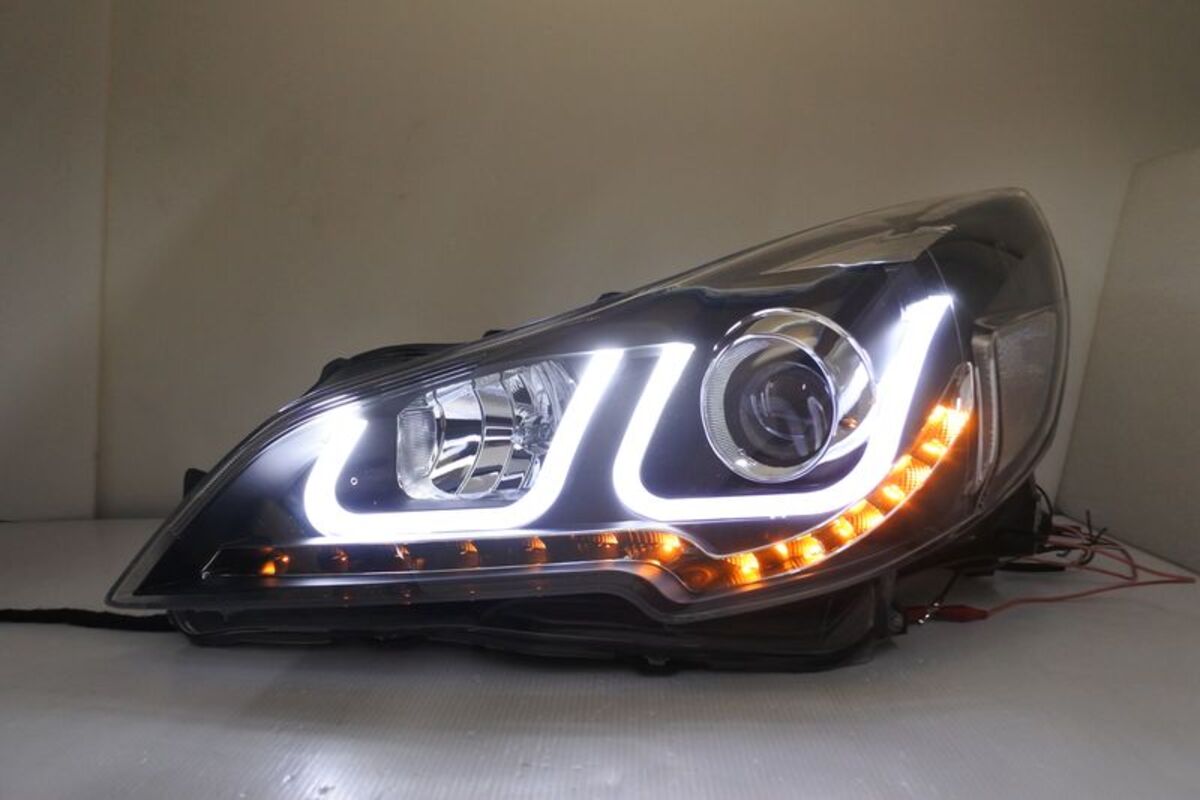 2009/10-2015/03 LEGACY 黑框魚眼U型 大燈 LED方向燈