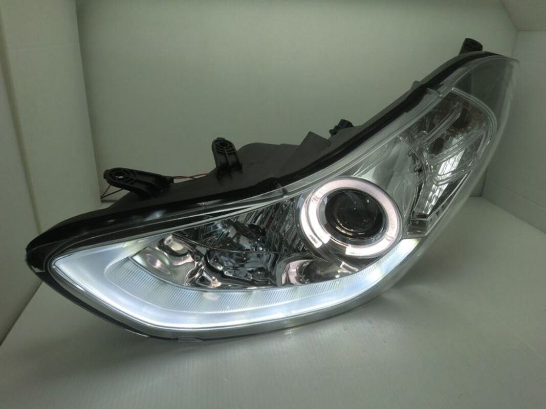 2011-2014 ELANTRA 晶鑽魚眼單光圈 光條 大燈