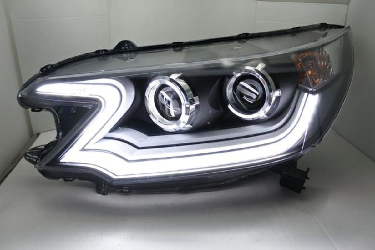 2013-2016 CRV 4代 4.5代 雙魚眼 光柱黑框大燈 有分一般鹵素版 HID空件版
