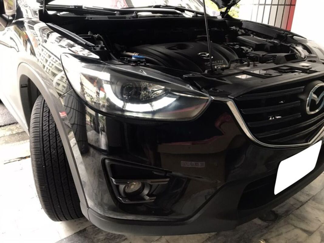 2012/10-2016 馬自達 CX5 黑框魚眼光條 大燈 日行燈 適用原車鹵素版本