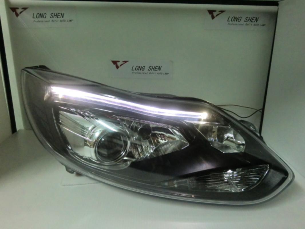 2012/12-2015/10 FOCUS MK3 ST樣式 黑框魚眼 大燈 適用原車鹵素版本 (停產)