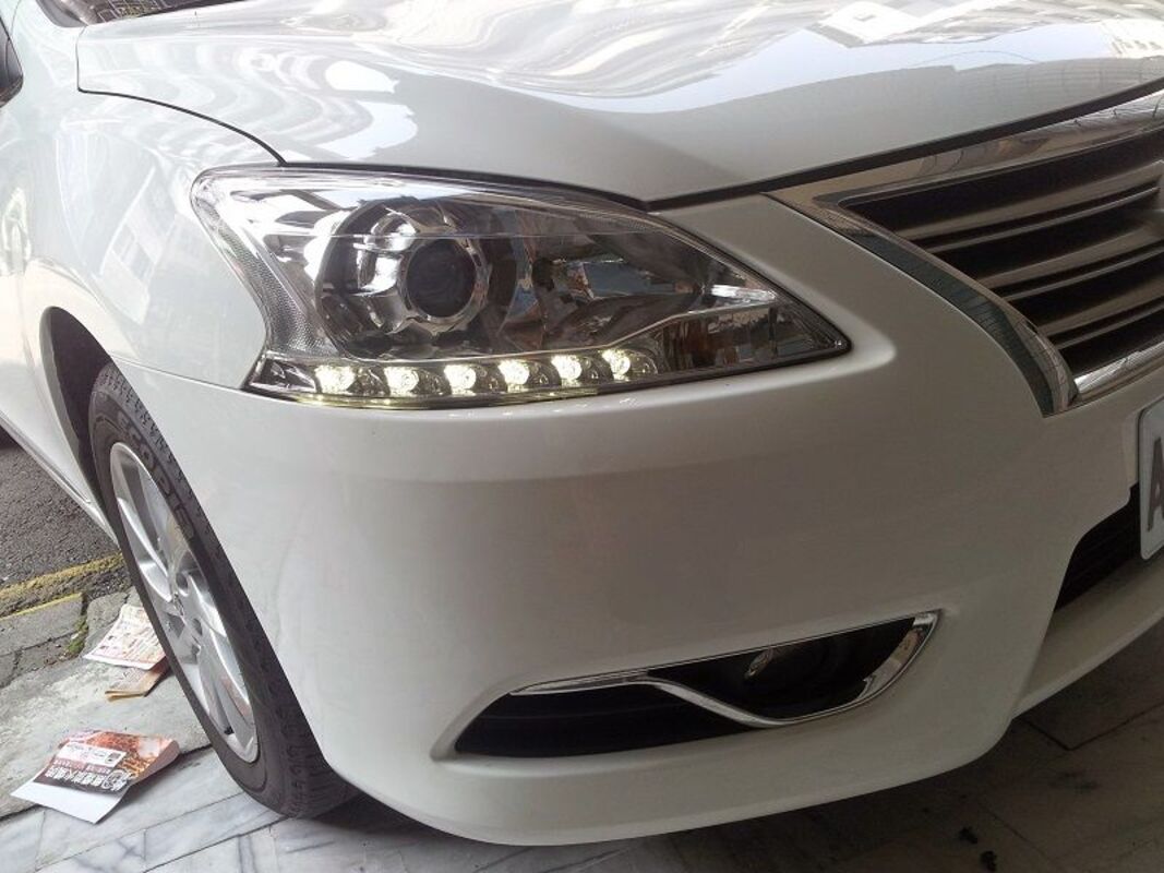 2013/10-2017/10 SUPER SENTRA B17 升級高配樣式 魚眼 大燈 鹵素燈泡