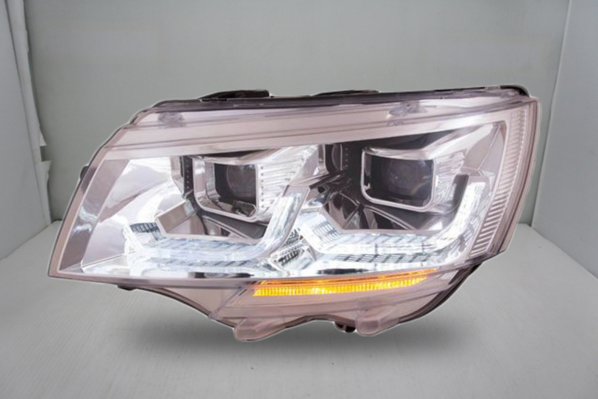 2020/09- T6.1 U型晶鑽雙魚眼 大燈 LED方向燈.適用原車一般鹵素燈泡