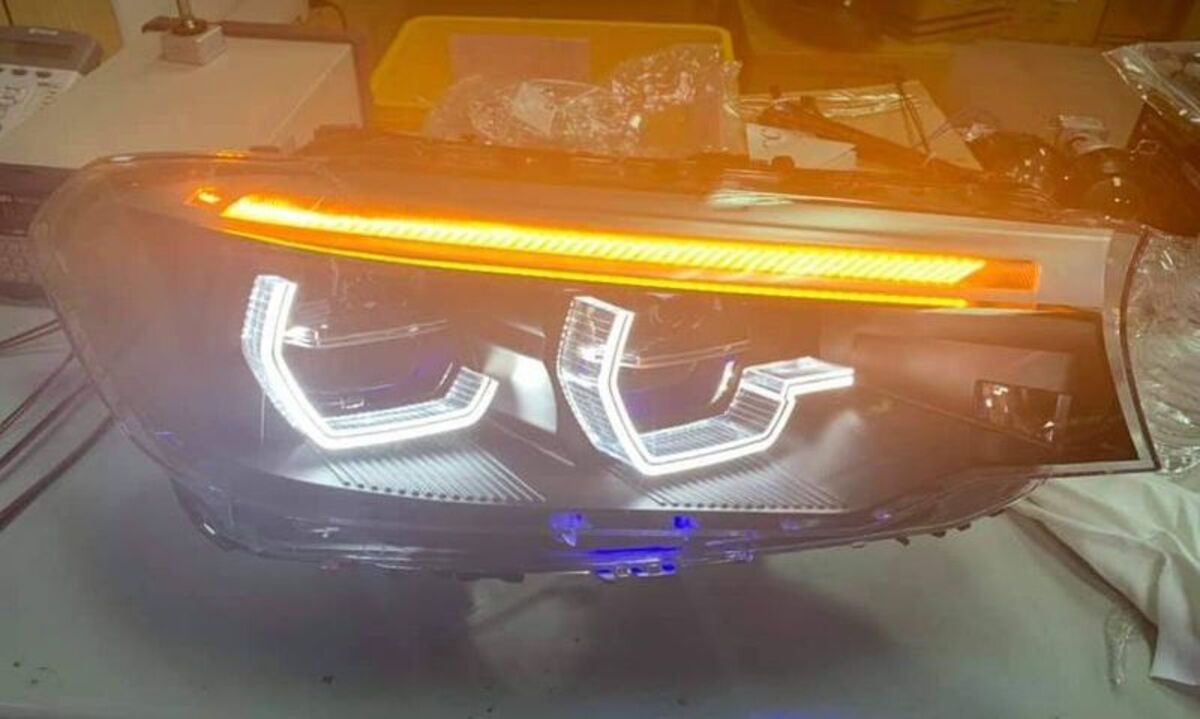 2017-2020/10 G30 U型黑框魚眼 大燈 序列式方向燈