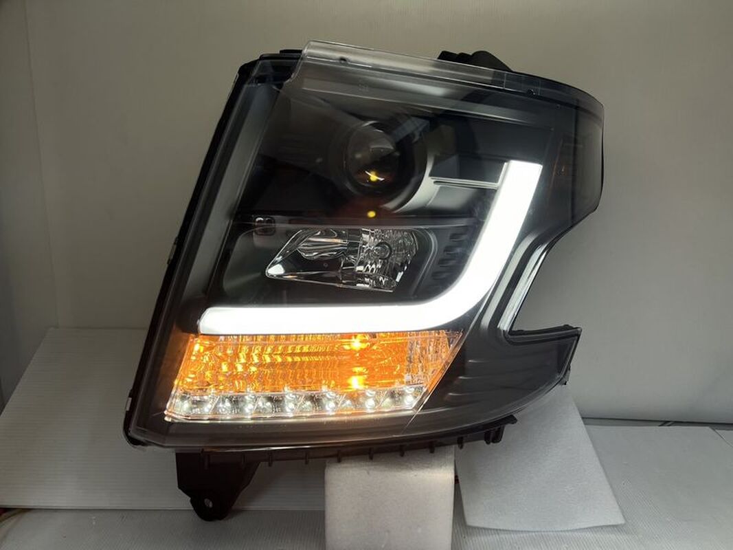 鉅巃車體 LED光柱 黑框魚眼 大燈 此款為電壓12V 需要找電機自行修改