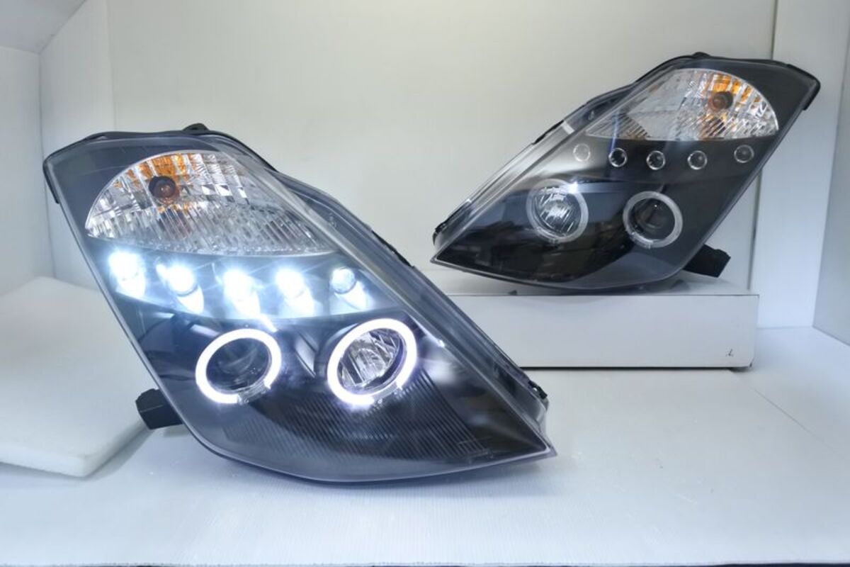 2003-2005/08 350Z Z33 雙光圈單魚眼黑框 大燈 鹵素燈泡