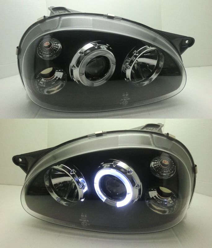 1994-2000 CORSA B 德國小巨星 黑框魚眼 大燈