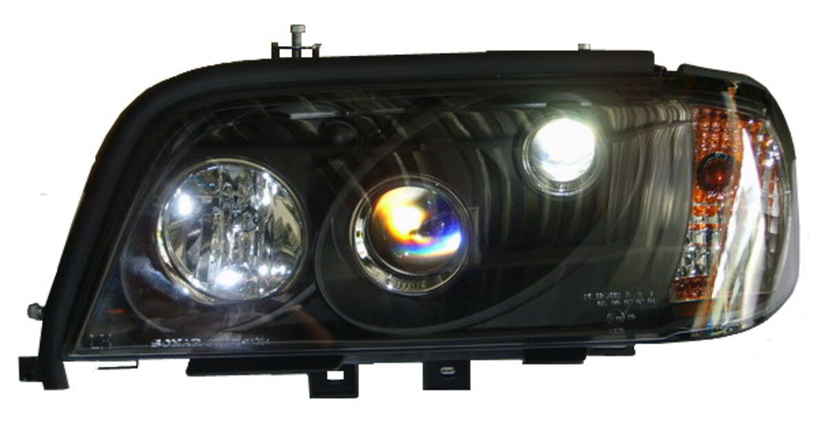 1993/05-2000/06 W202 C-CLASS 一體式 黑框魚眼 大燈