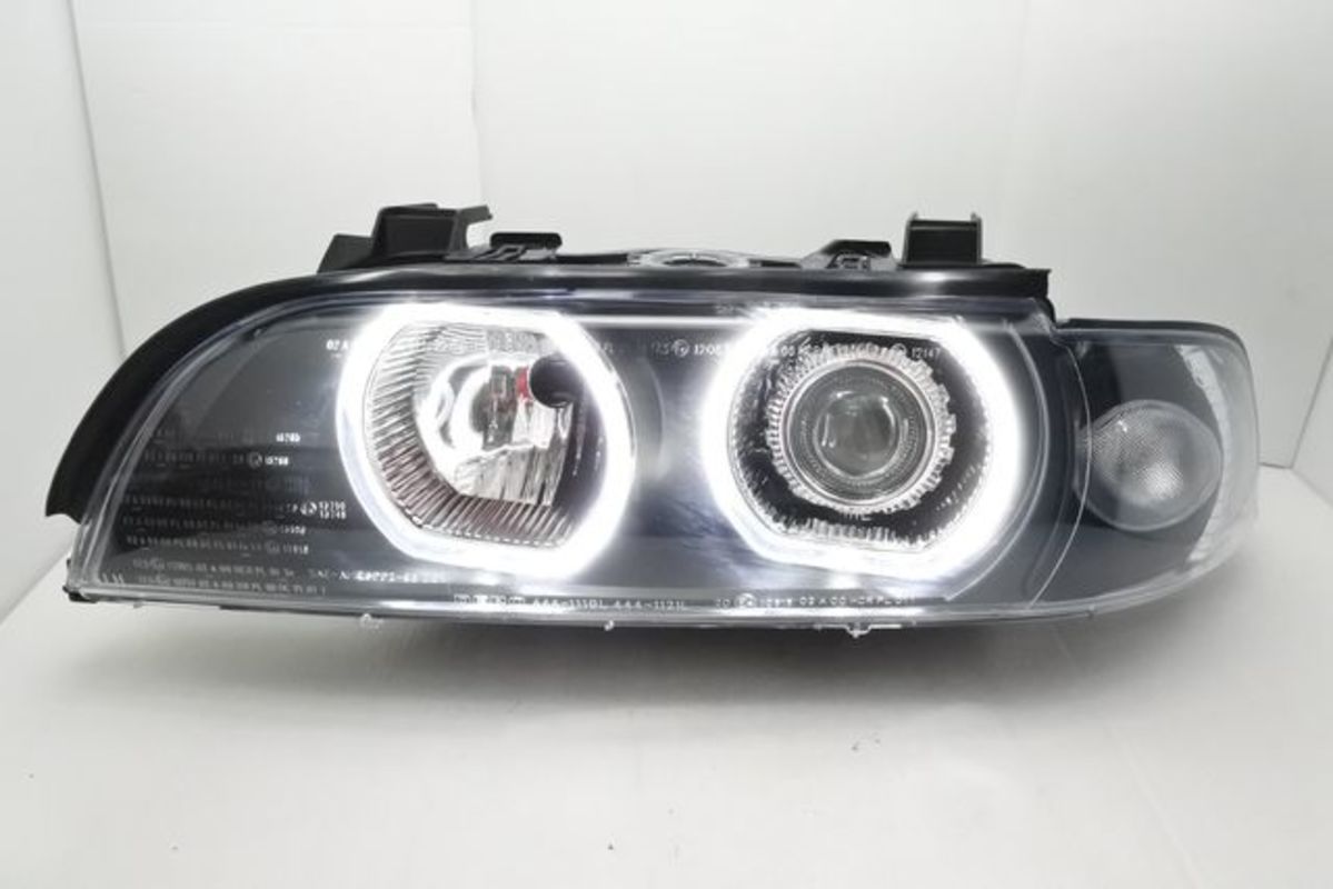 1996-2003 E39 U型 雙光圈黑框魚眼 大燈 (手調版本 停產)