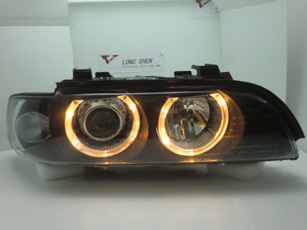 1996-2003 E39 黑框光圈魚眼大燈 (支援原車高低調整馬達)