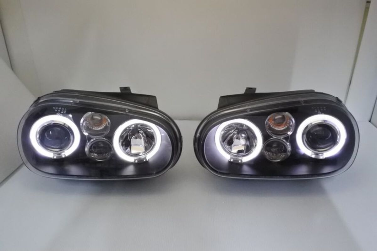1998-2003 GOLF 4 黑框光圈魚眼 大燈