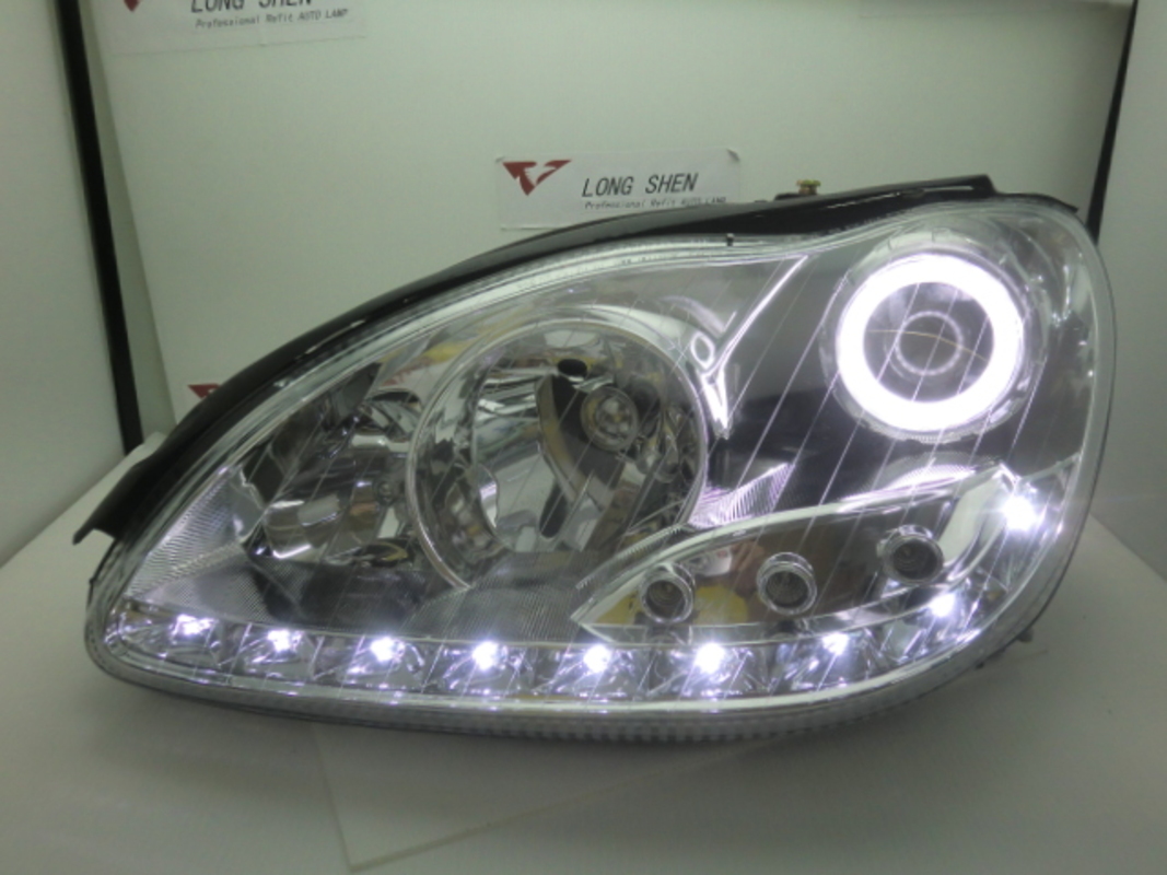 1998-2002/10 W220 S320 S-CLASS R8晶鑽魚眼 大燈 LED方向燈 (缺貨)