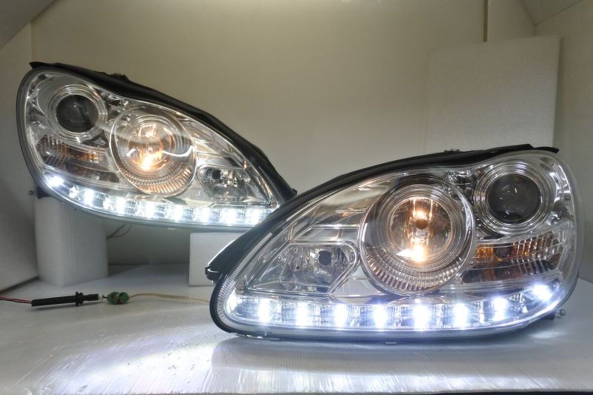 1998-2005 W220 S-CLASS 晶鑽魚眼R8 大燈 .鹵素版本
