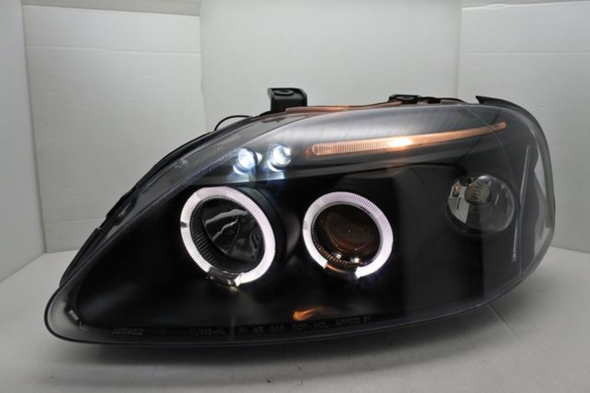 1999-2000 六代喜美 K8 JM 黑框光圈燈眉魚眼 大燈