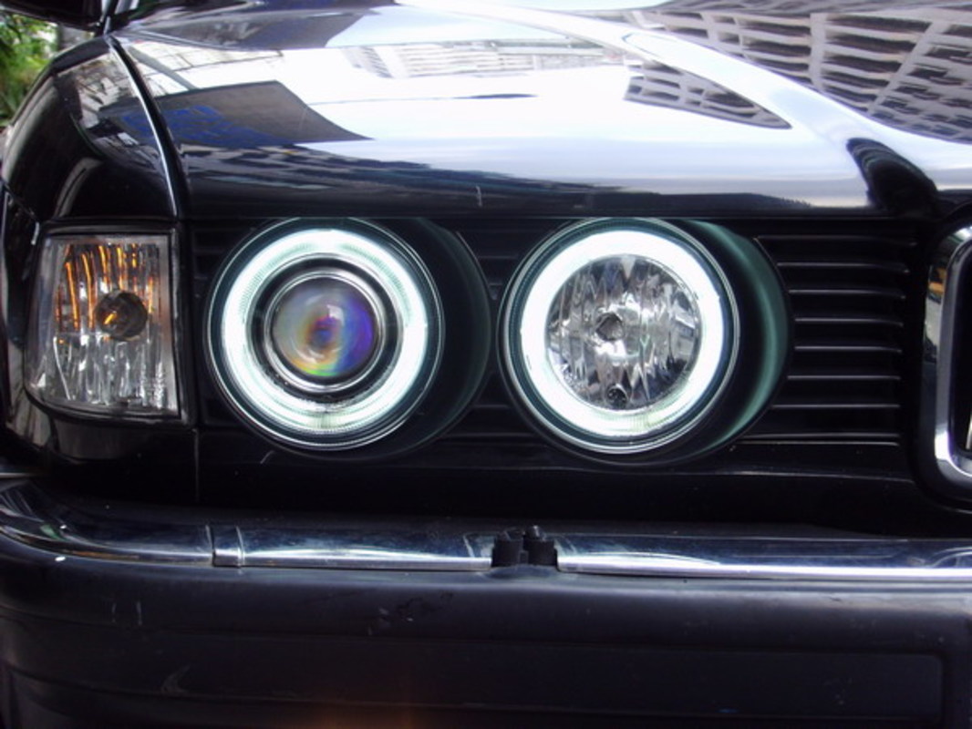 1988-1994 E32 晶鑽CCFL光圈魚眼 大燈