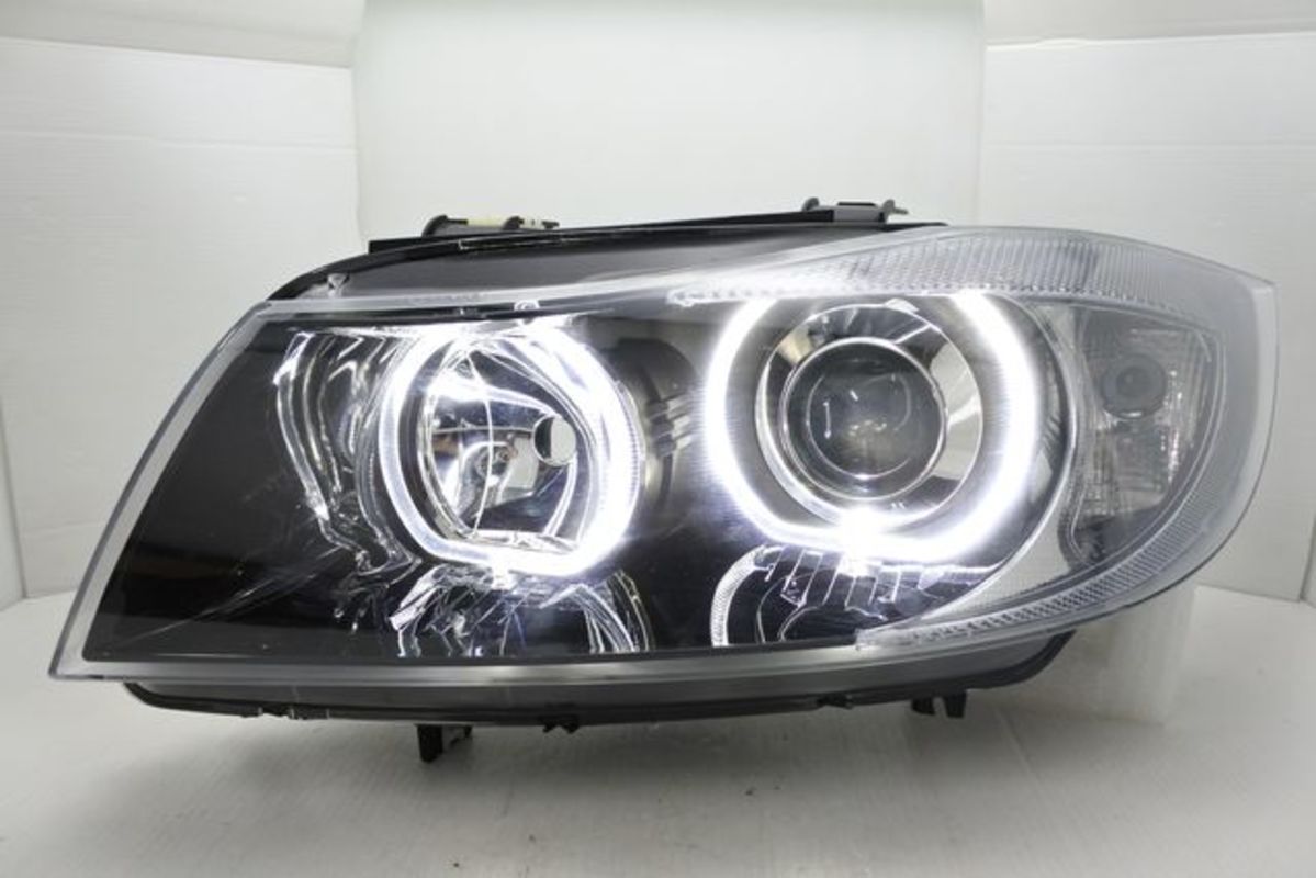 2005-2008 E90 E91 U型光圈魚眼 大燈 鹵素版本 停產