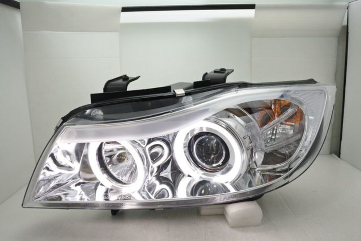2005-2008 E90 E91 晶鑽光圈魚眼 大燈 鹵素版本