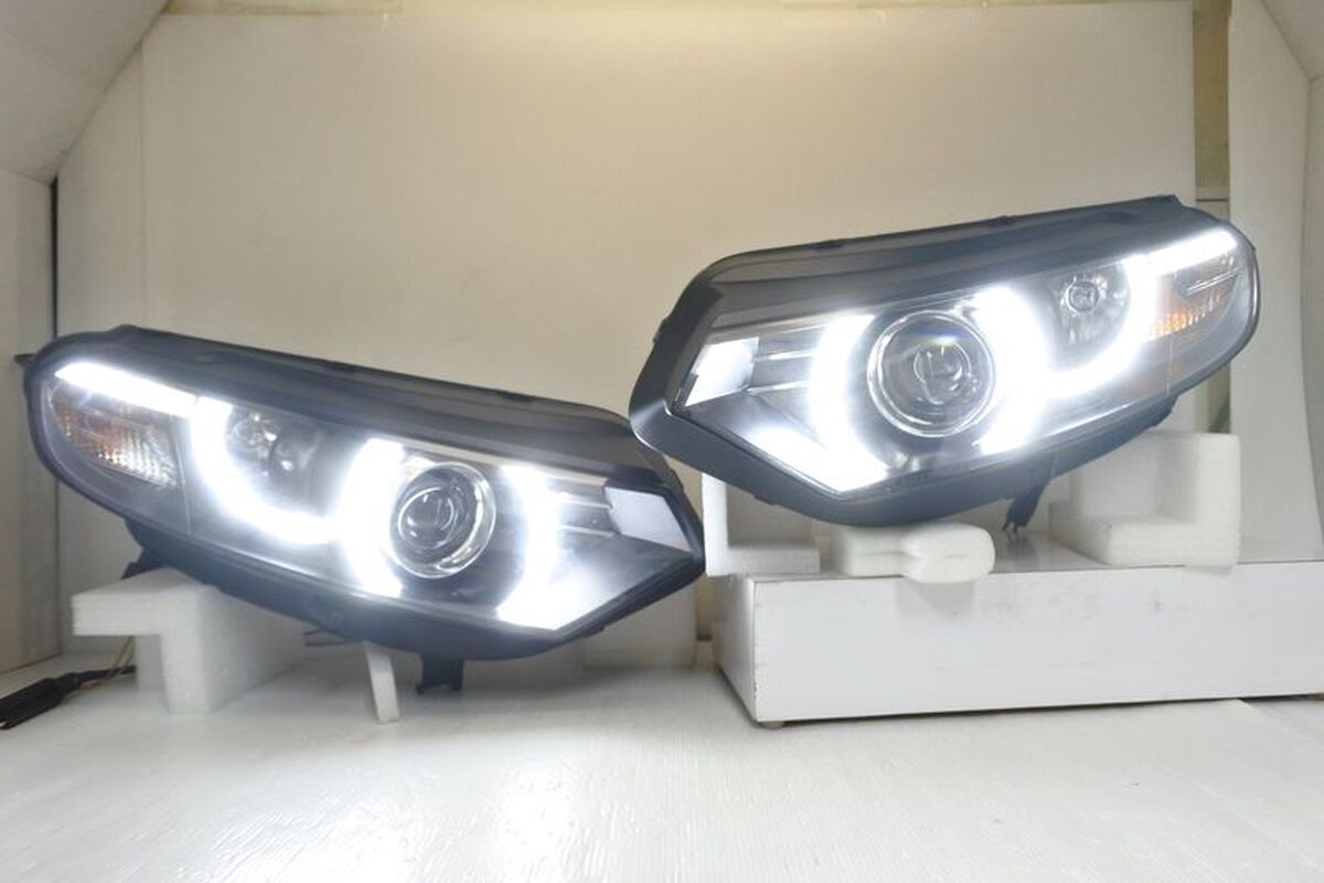 2013-2018/04 ECOSPORT 光柱黑框魚眼 大燈 (雙光源)