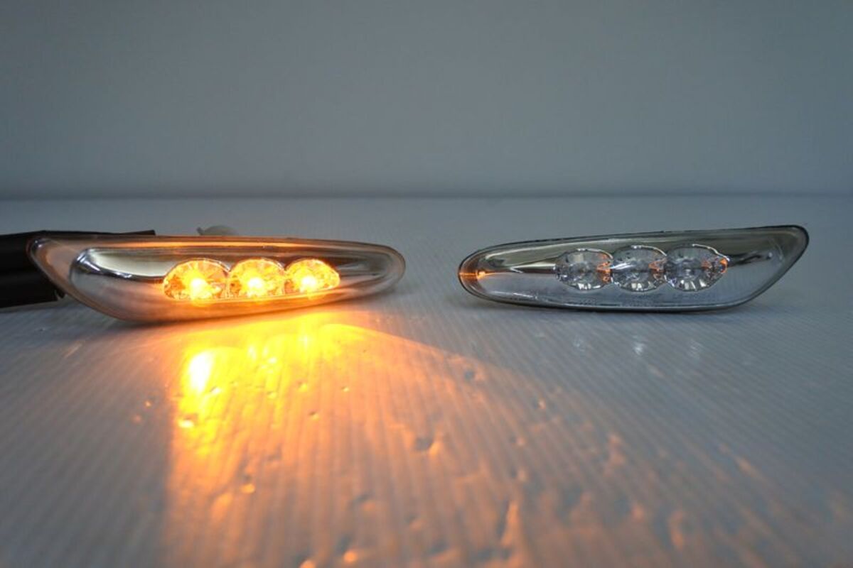 X1 E84 E90 E92  02-05 E46 LED晶鑽殼 側燈
