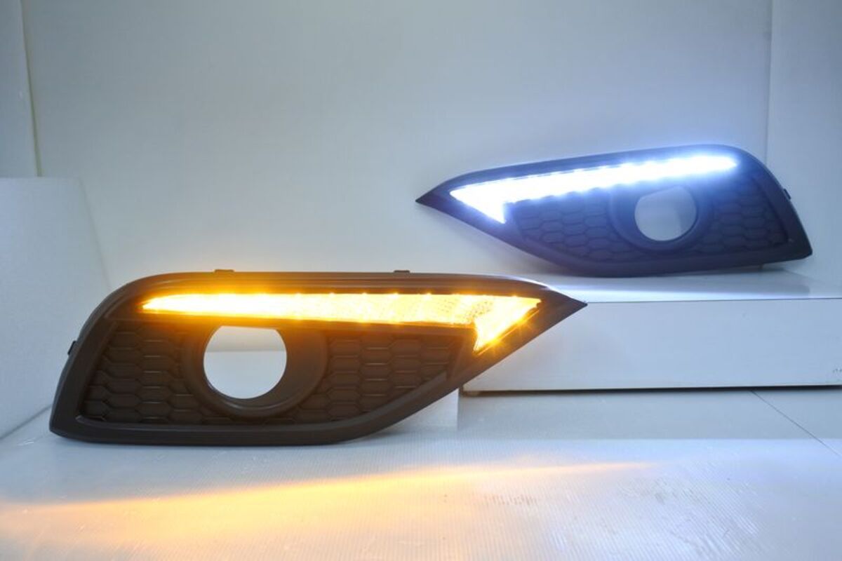 2013-2016 CRV 4代 4.5代 LED雙色獠牙款 霧燈蓋日行燈