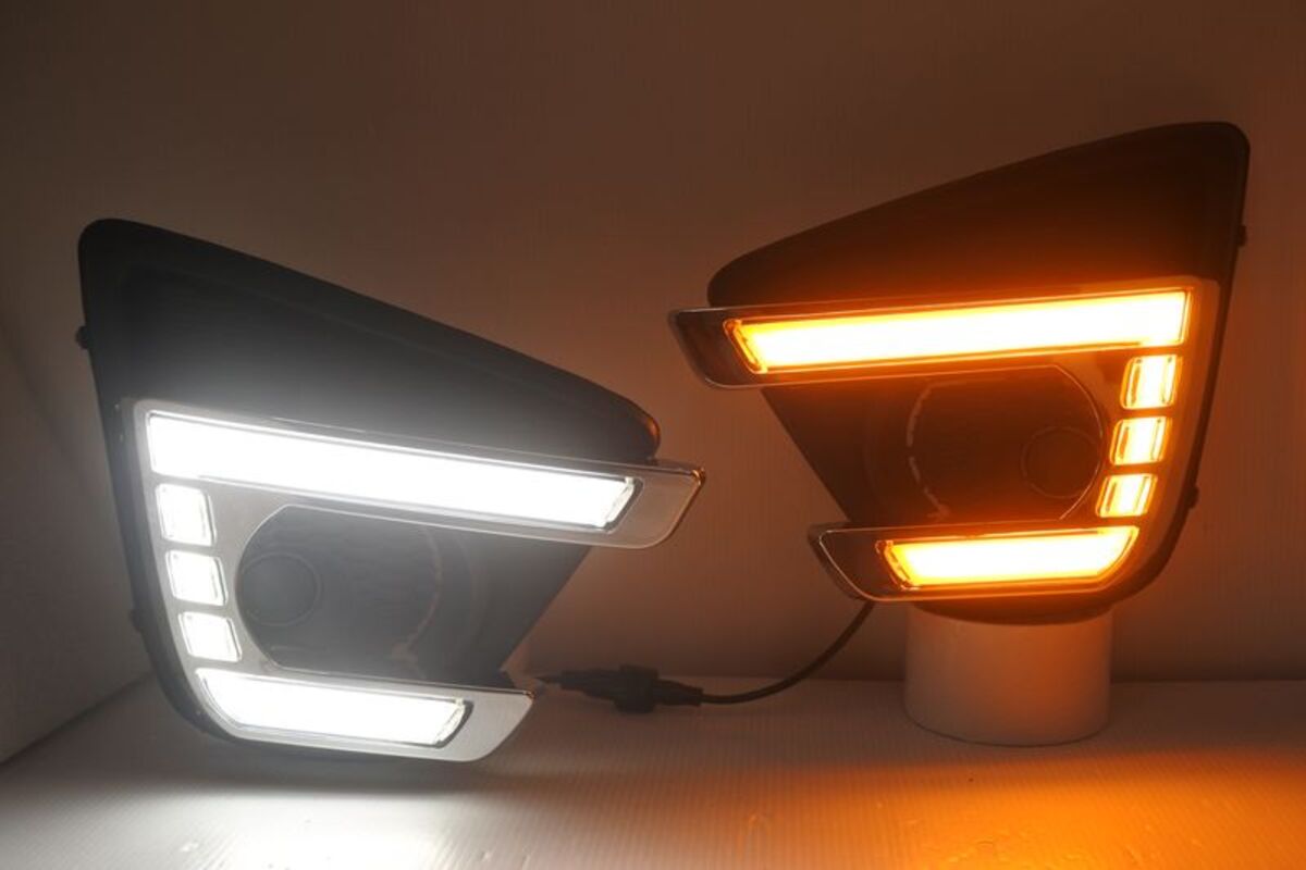 2012/10-2016 馬自達 CX5 LED ㄈ型雙色 日行燈 方向燈 適用原車配置大霧燈