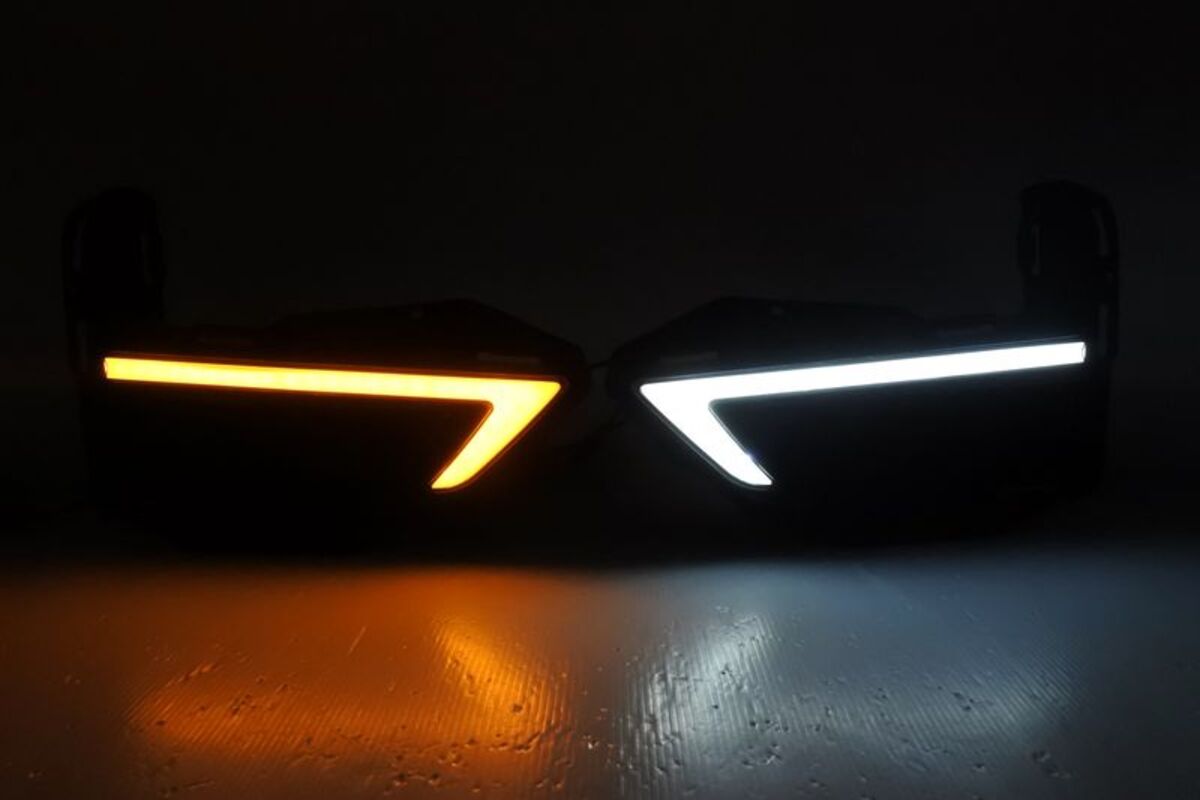 2017-2020/08月 CRV 5代 LED雙色獠牙款 霧燈蓋 日行燈 方向燈