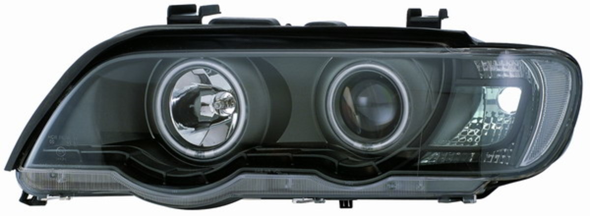 2001-2003 X5 E53 CCFL光圈 黑框魚眼 大燈 鹵素燈泡 (停產)