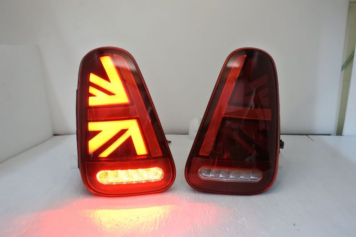 2001-2006 MINI COOPER R50 R52 R53 全LED 紅白國旗 尾燈  序列式方向燈
