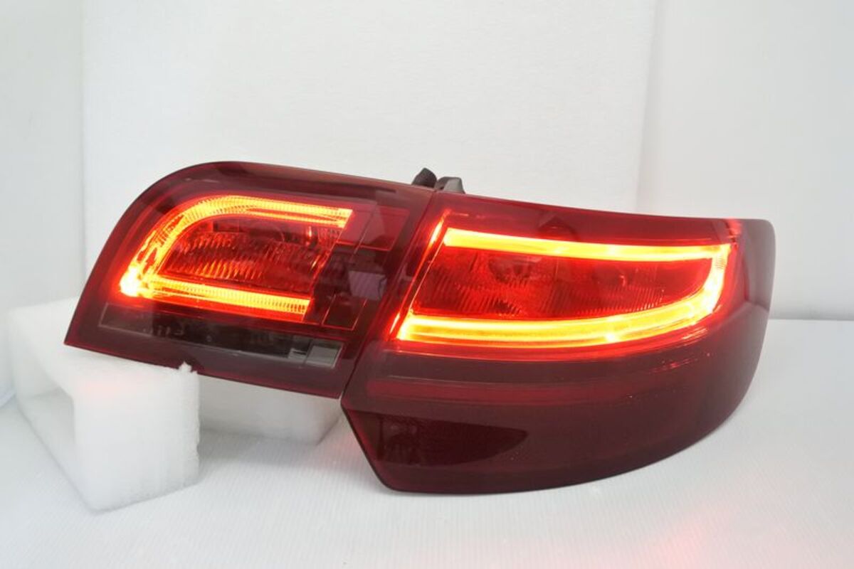 2005-2008 奧迪 A3 LED升級2009後期樣式 紅黑光柱 尾燈