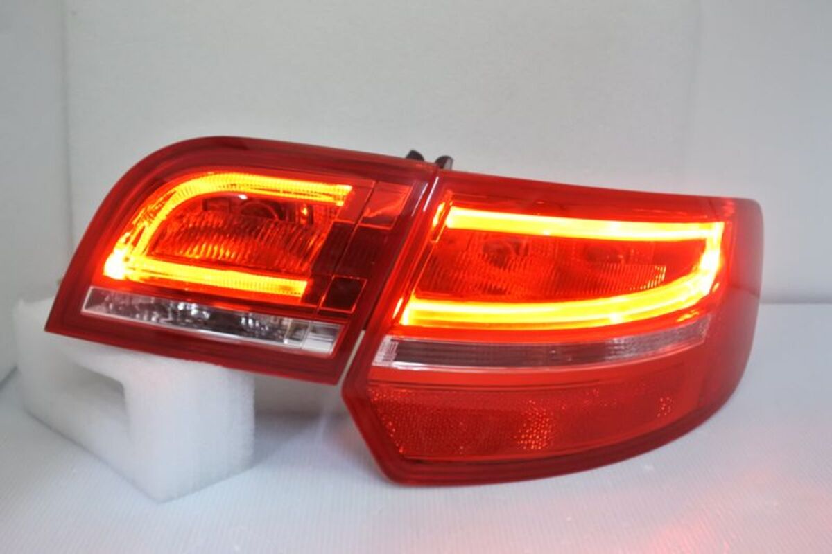 2005-2008 奧迪 A3 LED升級2009後期樣式 紅白光柱 尾燈