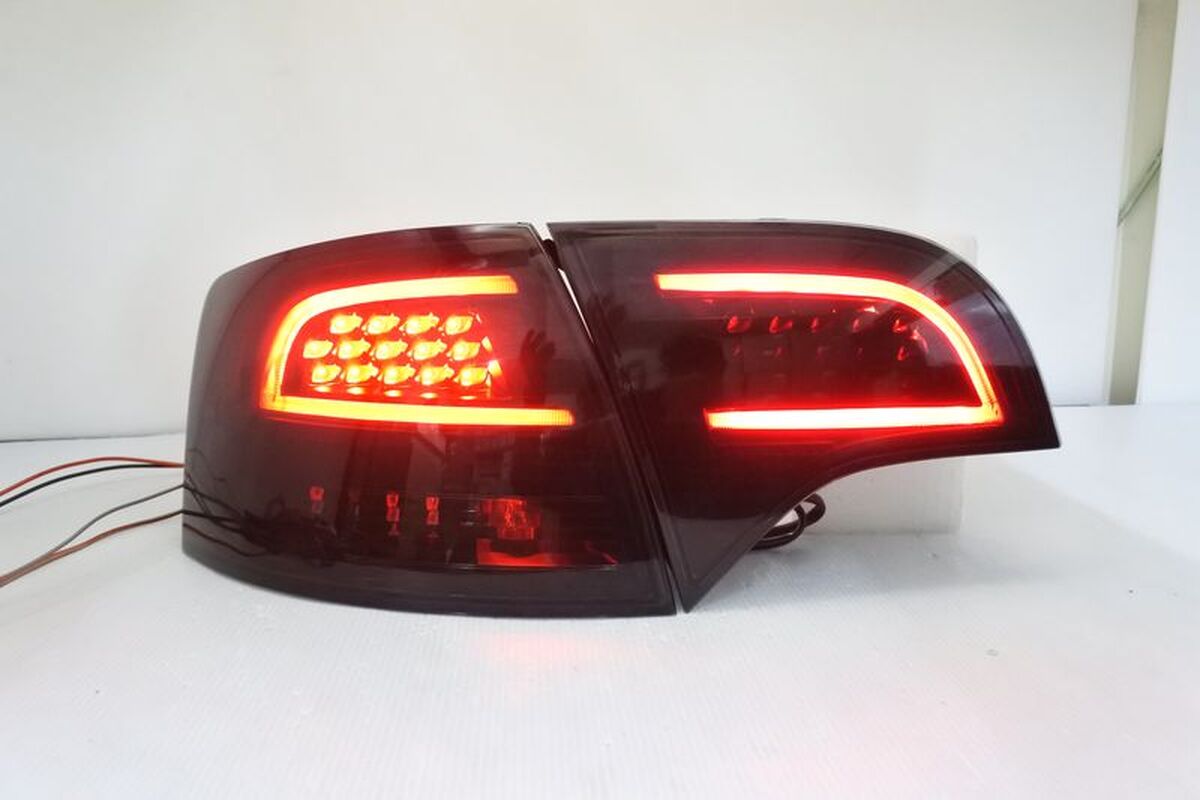 2005-2008 奧迪 A4 5D LED光條燻黑 尾燈 LED方向燈