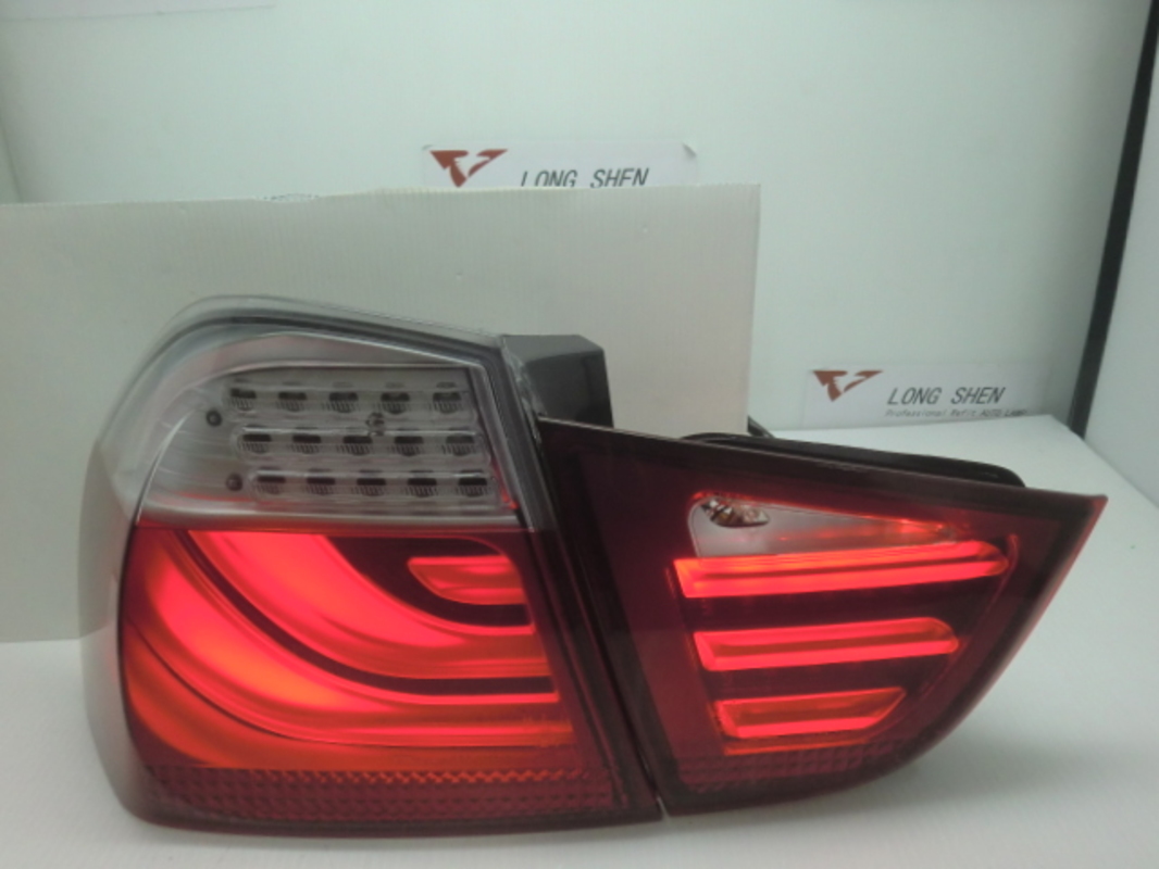 2009-2012 E90 4門 LED光版晶鑽紅白 尾燈 LED方向燈