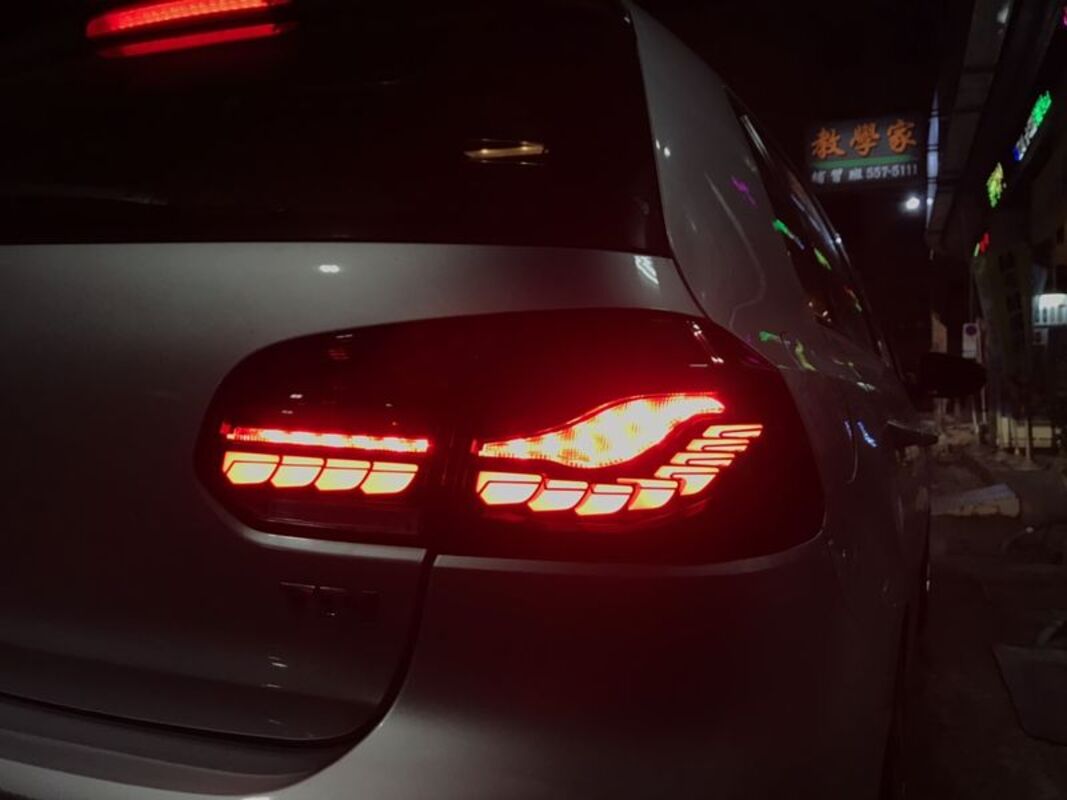2009/08-2013/06 GOLF 6 LED光柱龍麟 全紅 尾燈 LED方向燈