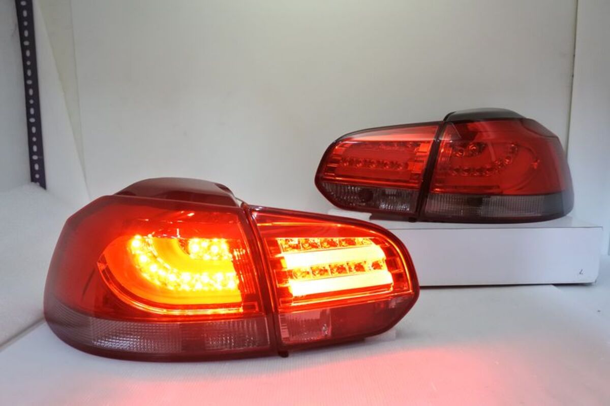2009/08-2013/06 GOLF 6 LED 光柱紅黑 尾燈