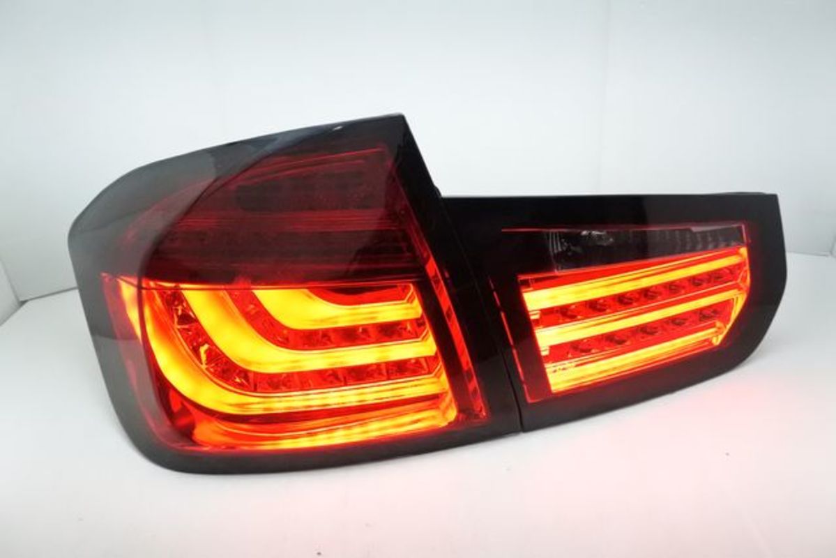 2012-2015/09 F30 LED三條光柱 墨紅 尾燈 (缺貨)