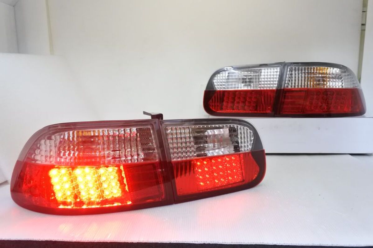 92-95 五代喜美 K6 3D LED 晶鑽白紅尾燈