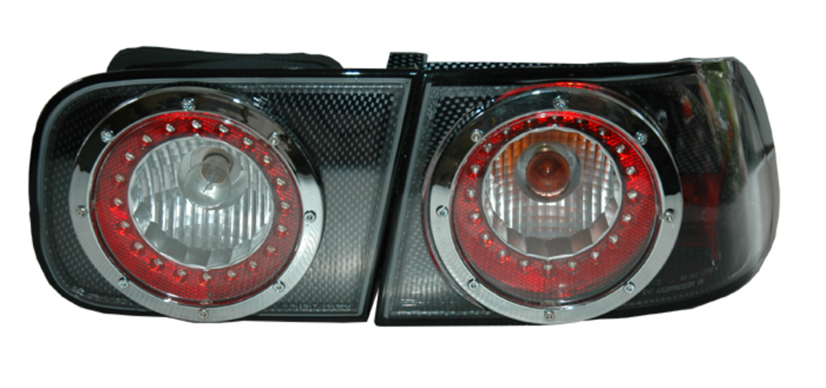 1992-1995 五代喜美 K6 4門 2門 LED 卡夢紅心圓 尾燈 (停產)