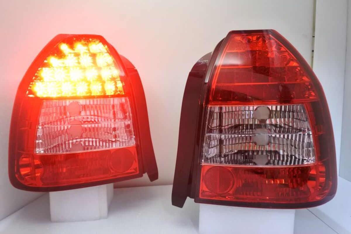1996-2000 六代喜美 K8 3門 LED晶鑽紅白 尾燈